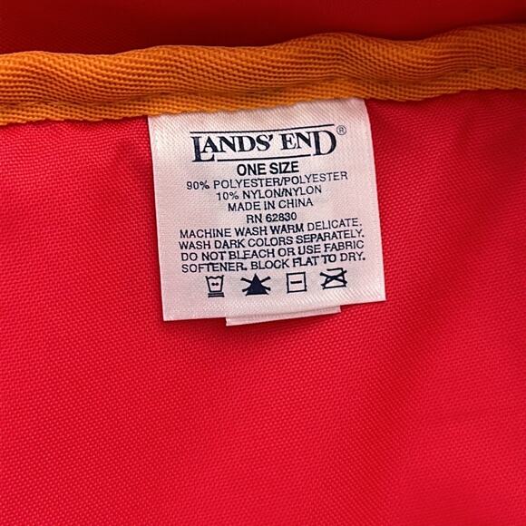 Lands' End | Floral Mesh Cinch Closure Backpack w/ Monogram TSP - Picture 12 of 14